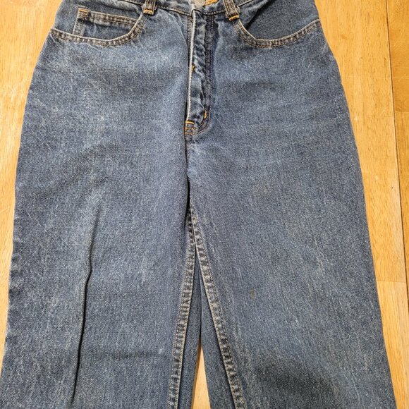 Vintage Women's Jordache 7/8 Blue Jeans High Waist Skinny Zip Ankle & Double Bow - Picture 4 of 8